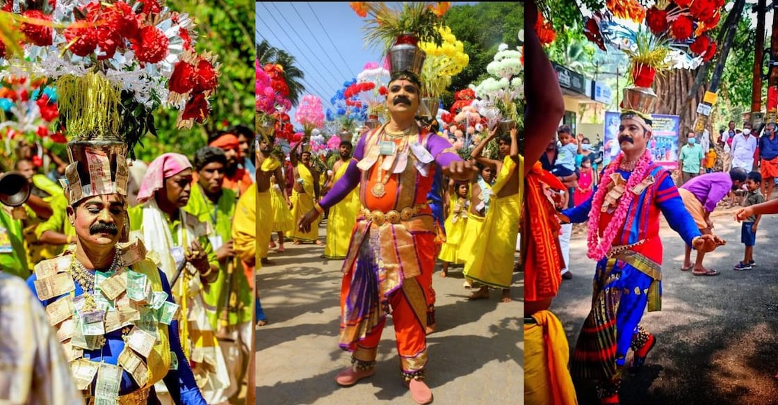 Hassanarkumbhakudam-jpeg Hassanar49,, who hails from Muslim community has been performing Kumbha kudam dance procession since he was 11.